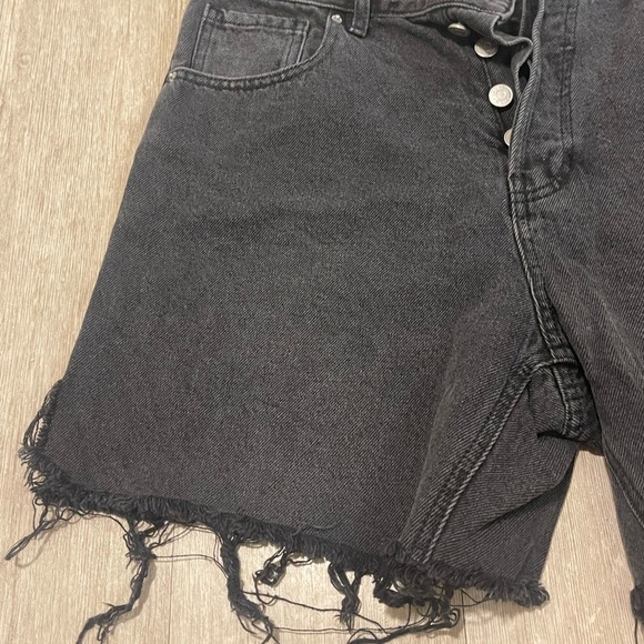 PACSUN Women's Black Denim Shorts - Picture 3 of 9